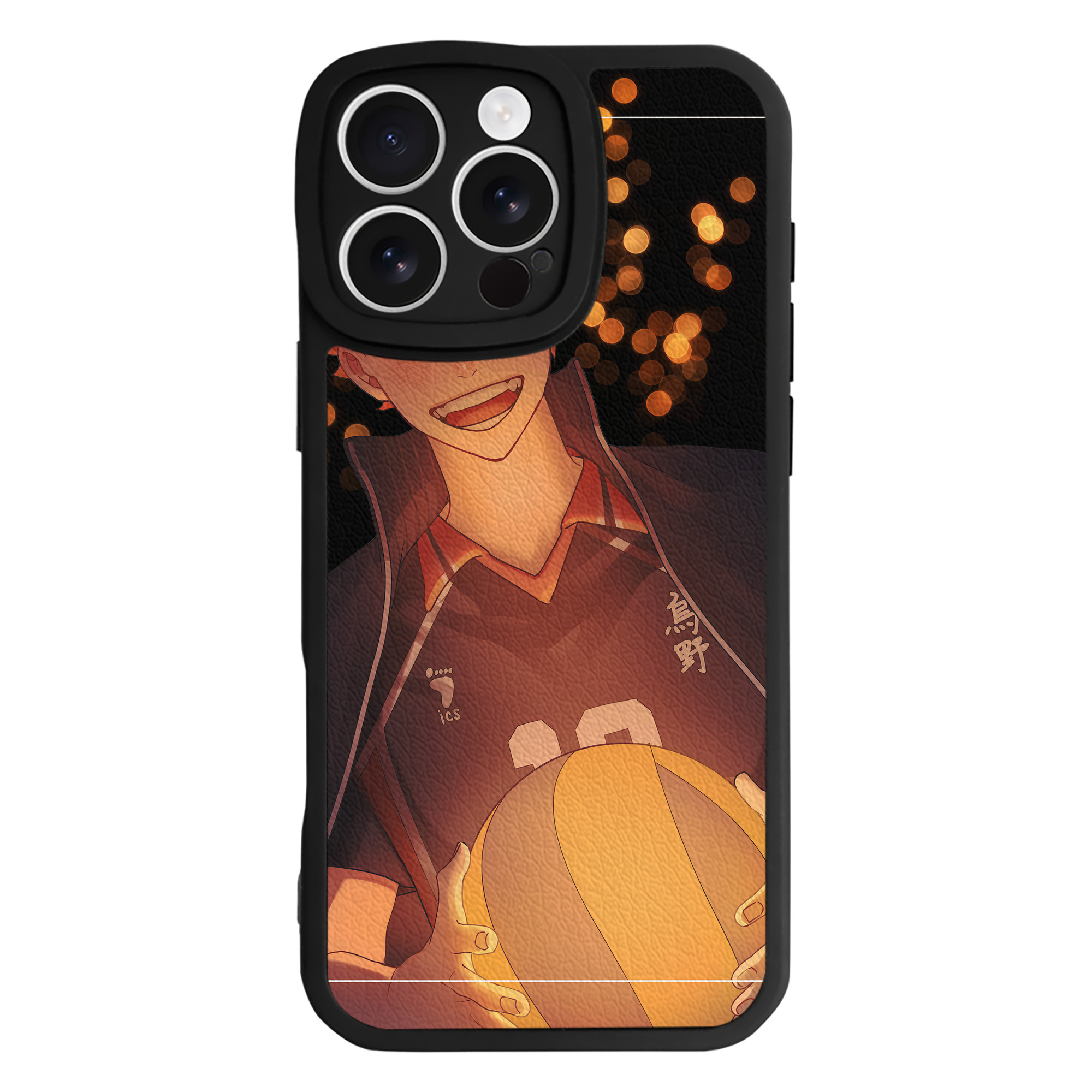 （画像用） ハイキュー!! Haikyu!! 【iPhone 16シリーズ対応】シリコンスマホケース（レザー調） 材質：シリコン